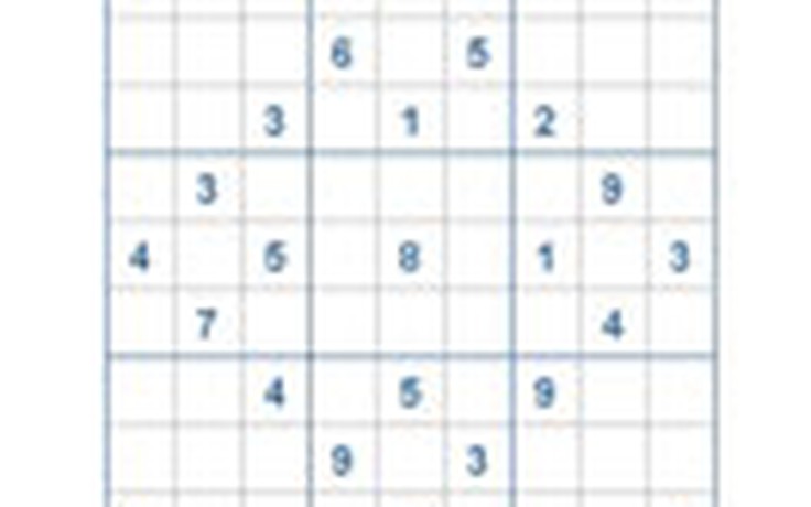 Mời các bạn thử sức với ô số Sudoku 2425 mức độ Khó
